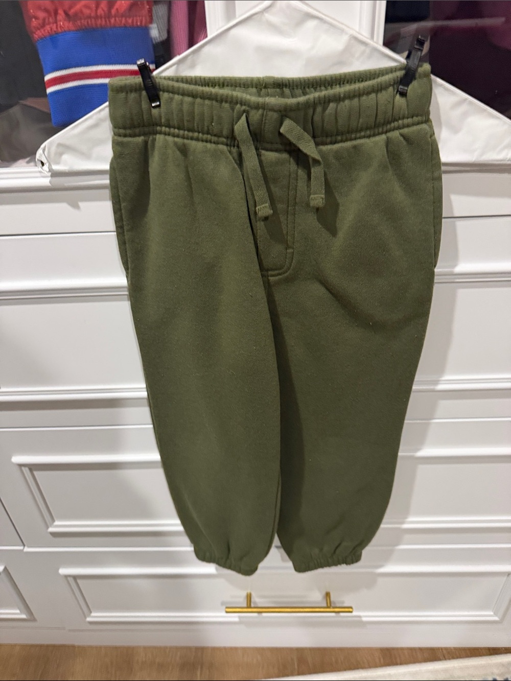 GAP Olive Green Fleece Joggers for Kids
